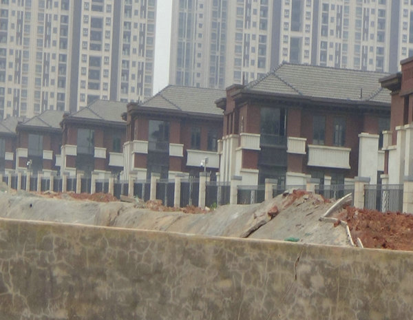 南昌萬達文化旅游城B區別墅群已完工待驗收